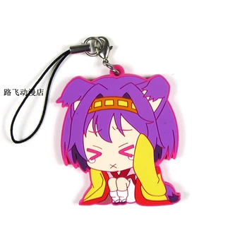 ŽIADNA HRA NIE ŽIVOT Kuhaku Sora Shiro Akcie Obrázok Anime Model Gumy Keychain Mobilný Telefón Školské tašky Prívesok Darčeky 6typ